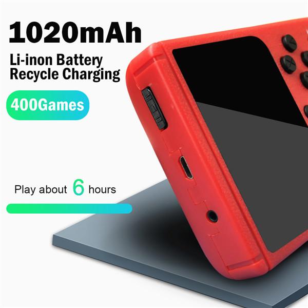 Ejoyous Console de Jeu Portable, Console de Jeu Portable Rétro ABS avec écran de 3,0 Pouces, Batterie Rechargeable de 1020 MAh, Sortie TV AV pour Enfants, Adolescents, Voyages, Jeux à Domicile Ejoyous Console de Jeu Portable, Console de Jeu Portable Rétro ABS avec écran de 3,0 Pouces, Batterie Rechargeable de 1020 MAh, Sortie TV AV pour Enfants, Adolescents, Voyages, Jeux à Domicile