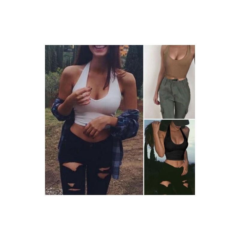 Premium Quality Women's Summer Crop Tops Sleeveless Casual Blouse For Effortless Style