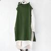 In Stock: 2024 Autumn/Winter Japanese-Style Sleeveless Knitted Dress + Long-Sleeved Shirt Two-Piece Set