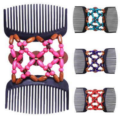 Retro fagyöngyök Hair Magic Comb Clip Hajtű dupla hajeszköz női hajtartozékok számára