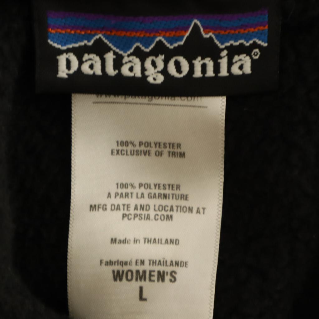 patagonia Long sleeve knit Zip hoodie L black Outdoor 2553FA11 Women Used