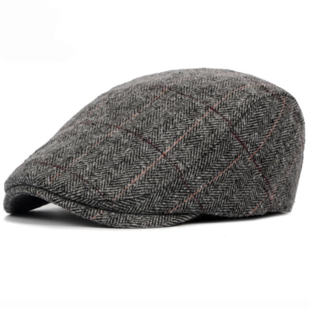 

HT4295 Berets Spring Autumn Caps for Men Women Retro Artist Painter Wool Beret Hat Male Female Ivy Flat Cap Adjustable Beret Cap 55-59cm Adjustable
