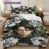 Attack Titan Levi Set Threepiece Set 1 Duvet Cover 2 Pillowcase Without Core Duvet Cover And Pillowcase Christmas Birthday Gift