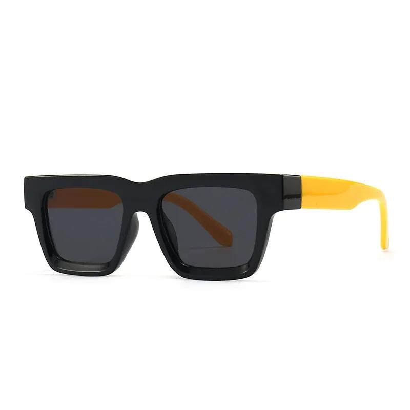 New Man Brand Designer Fashion Mirror Sun Glasses Square Vintage Sunglasses Male Retro Black Outdoor Travel Mirror