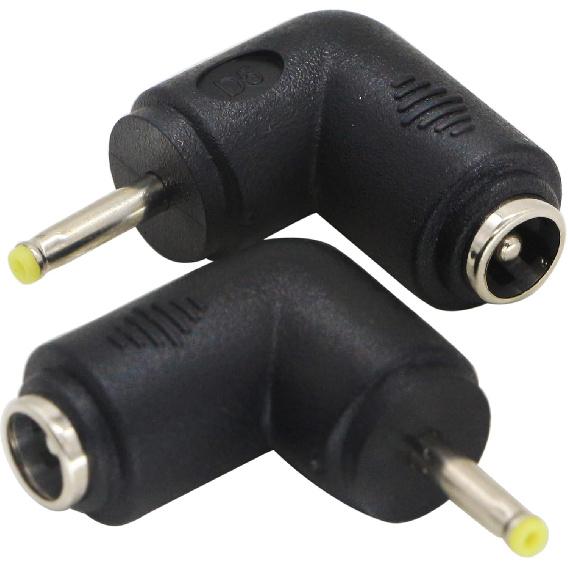 zdyCGTime DC2.5x0.7mm Male 90 Degree Angle to DC5.5x2.1mm Female Adapter5 Volt DC Barrel Power Jack Charging Cable Connector for Tablet, Electronic