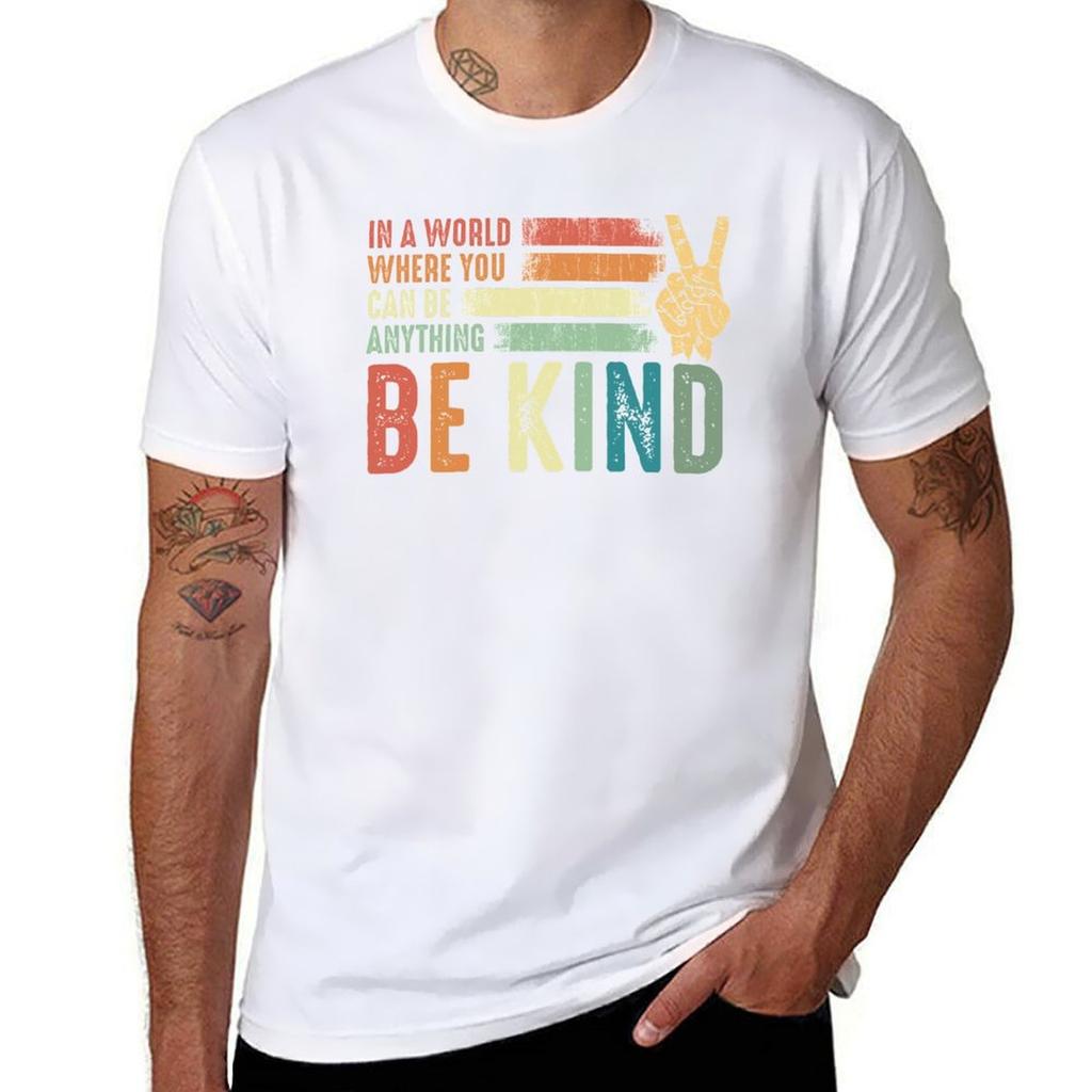 In A World Where You Can Be Anything Be Kind Kindness Inspirational Gifts Peace Hand Sign Tshirt Essential T Shirt Tshirt