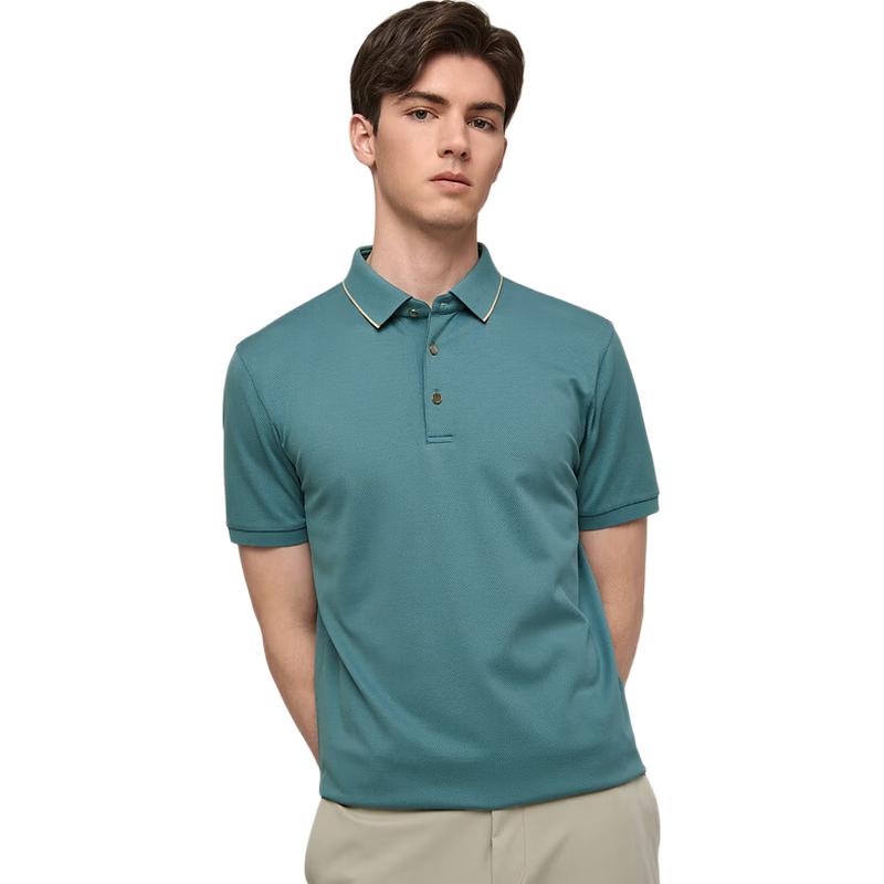 EMZ Men s Silk Blend Short Sleeve Polo Shirt 2XL