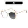 New Fashion Cat Eye Large Frame TR90 Photochromic Reading Glasses Women Anti Blue Light Prescription Eyewear