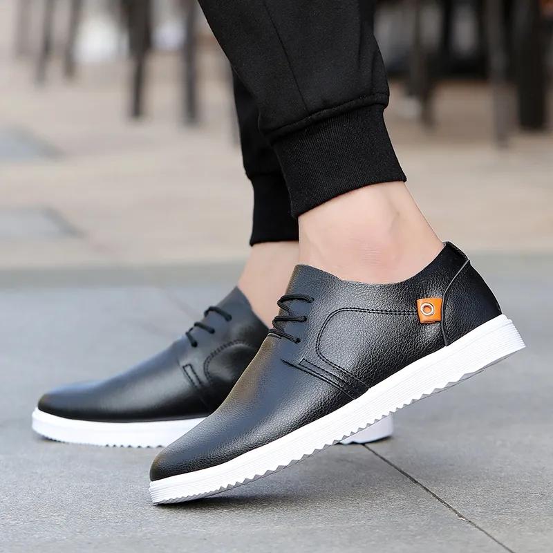 Spring Men's Shoes All-match Breathable Casual Sneakers Korean Style Trend Business Leather Shoes Student Sport Shoes