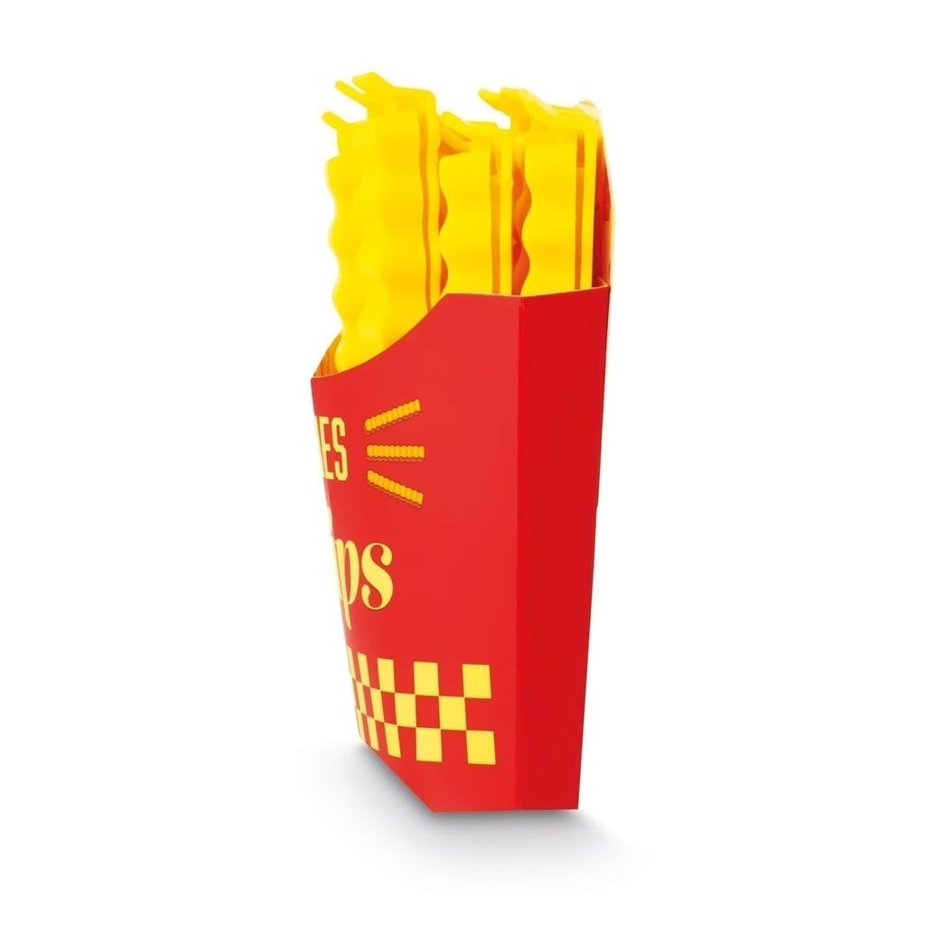 Komplet 12 Klipsów Do Torebek French Fries Z Magnesem 10X1,5X1