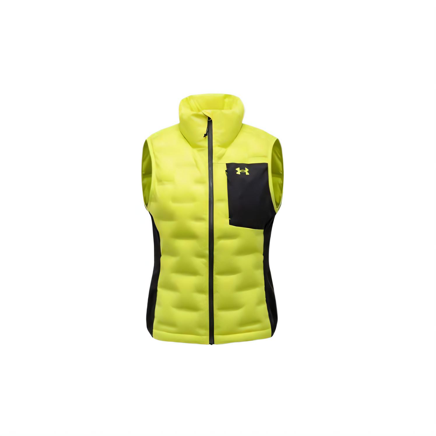 

Under Armour Теплый Удобный Приятный к коже Ветрозащитный Жилет Женский Жилеты Кислотно-желтый 14322103-0056 XS