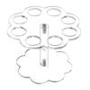 4/6/16 Holes Transparent Acrylic Ice Cream Stand Cake Cone Stand Pastry Holder Wedding Party Buffet Food Display Rack Bake Tool