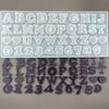 English Alphabet Epoxy Resin Molds Silicone Capital Lowercase Letters Cement Mold for DIY-Jewelry Pendants Crafts