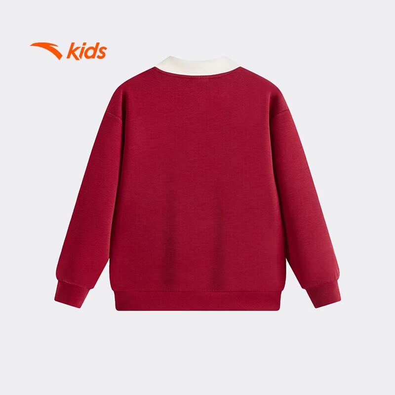ANTA Kids Girls 2026 Spring Outdoor Knit Pullover Sweatshirt 140