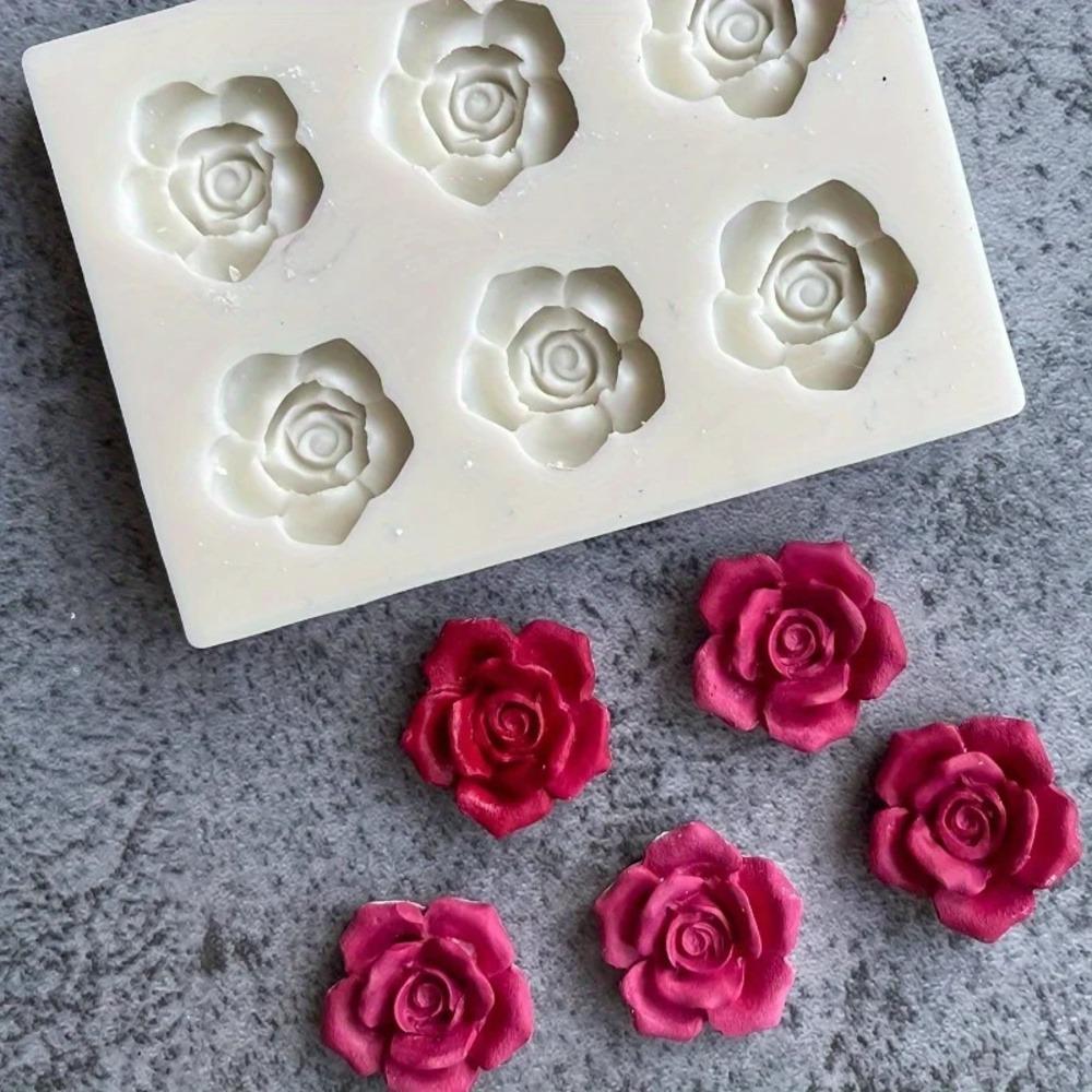 1PC Rose Silicone Mold Clay Plaster Resin Craft Mold DIY Chocolate Pudding Jelly Fondant Mold Baking Tools