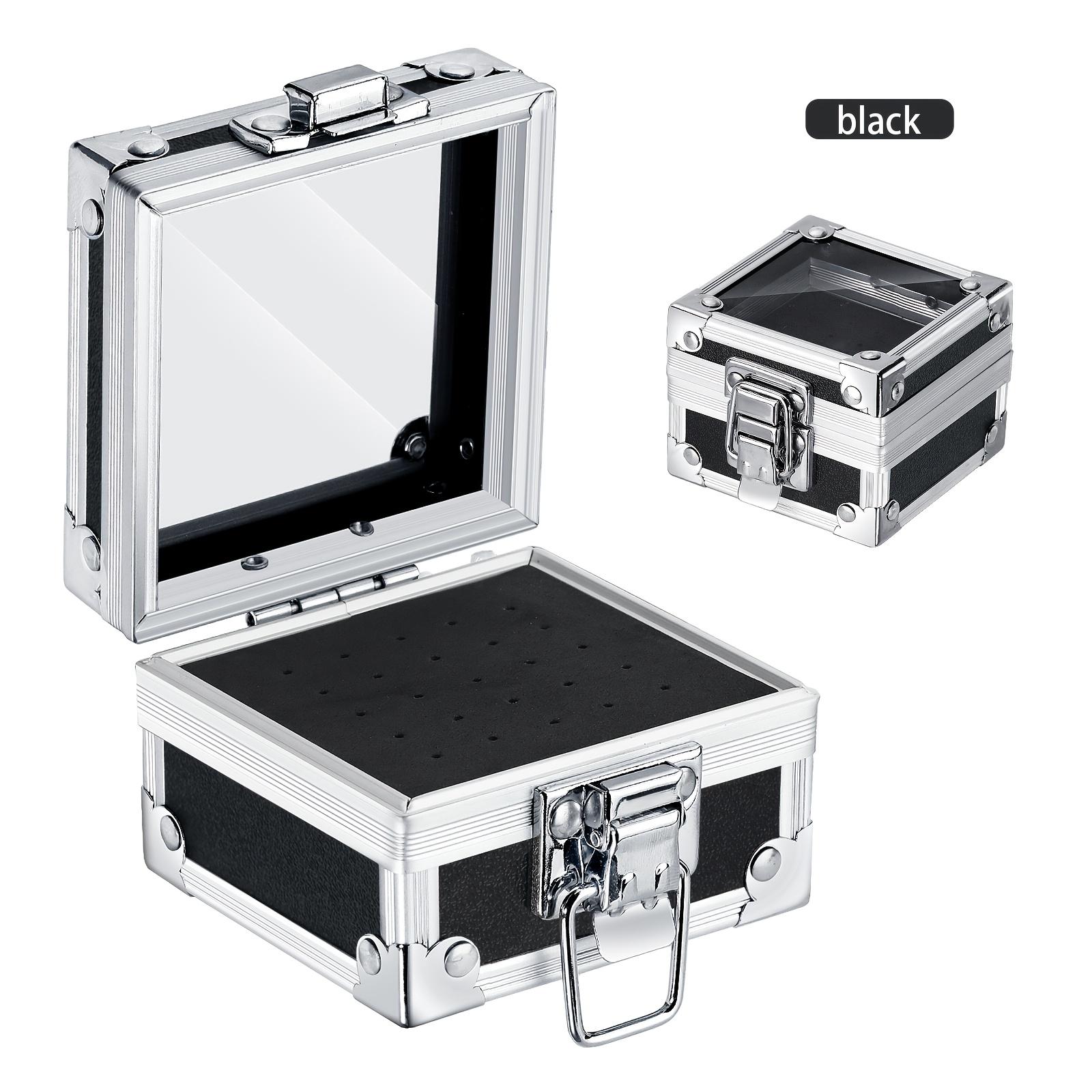 

Коробка для хранения фрез для маникюра Портативный ящик для инструментов Квадратная полка для хранения с вставными каналами Подставка-витрина Ящик для инструментов