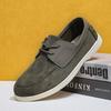 Fashion Men Flat Loafers 2025 Frosted Suede Flat Shoes Comfortable Non Slip Fashion Loafers Vintage Trendy Outdoor Business Casual Shoes