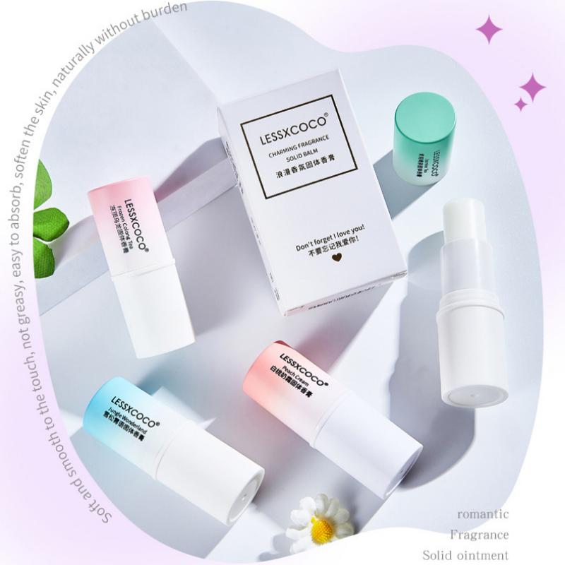 Stałe perfumy Biała brzoskwinia Oolong Jaśmin Cedr Lekki zapach Damskie kompaktowe przenośne perfumy