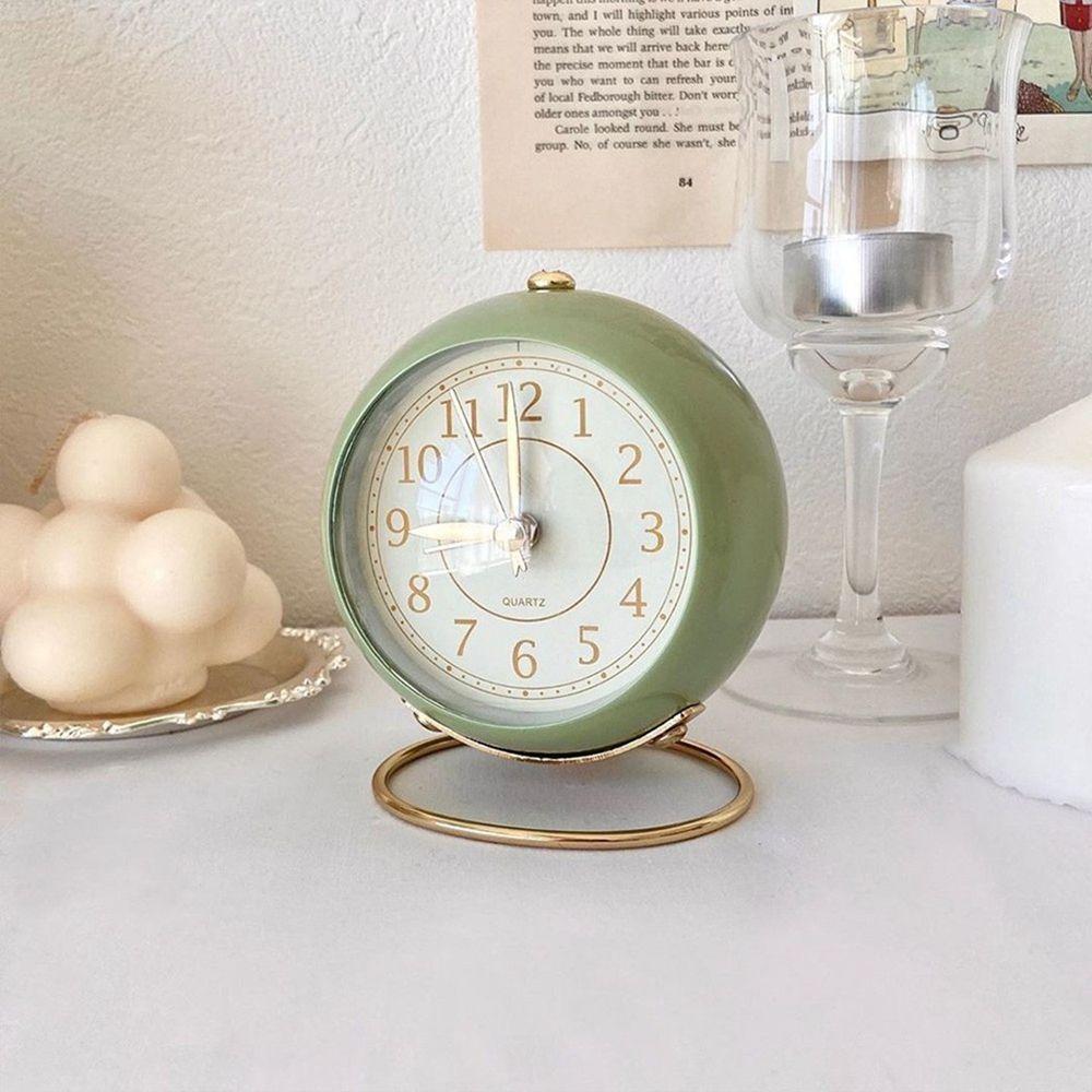 Silent Quartz Bedroom Decoration Night Light Table Clock Alarm Clock Home Decor Desktop Ornaments