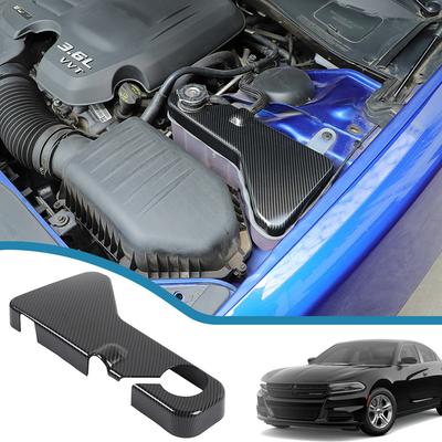 Dekorační kryt víčka chladicí kapaliny kapoty motoru auta Ozdobné samolepky Lišta pro Dodge Challenger Charger 2011- Interiérové lišty Příslušenství