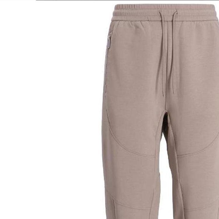 Emporio Armani Solid Color Drawstring Casual Pants Men Bottoms Light-Brown 6R1PU4-1JHSZ-0643