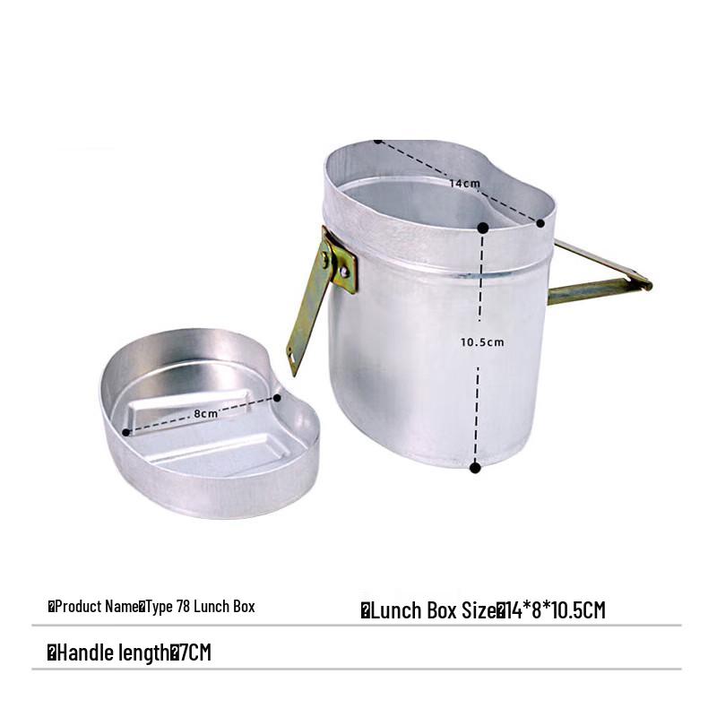 Retro 78-Style Outdoor Camping Kettle & Mess Kit