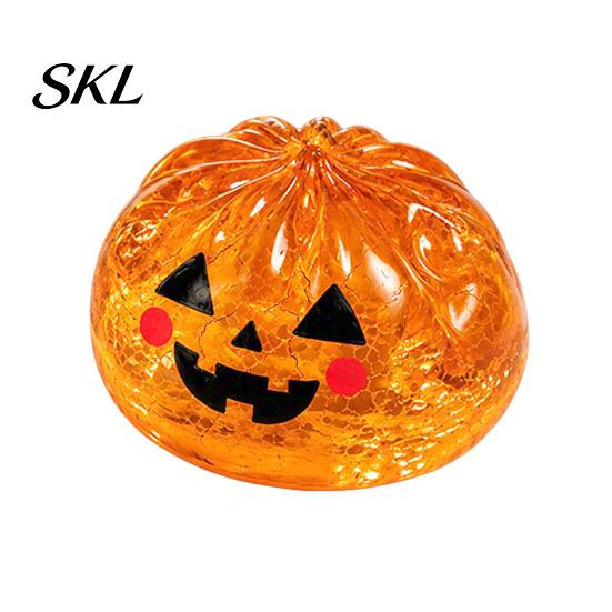 Anxiety Relief Toy 1/5Pcs Halloween Dumpling Stress Toy, Pumpkin Ghost Eyeball Steamed Bun Squeeze Sensory Ball Fidget for Adults Kids