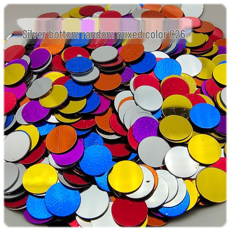 

Пайетки Yaleduo 6 мм без отверстий, плоские круглые, для поделок своими руками, декора телефона, эпоксидной смолы и дизайна ногтей 20g/pack