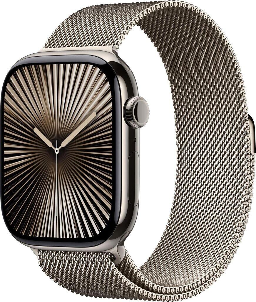Apple Watch Series 10 4G 46mm Titan Natur Milanaise Natur M/L