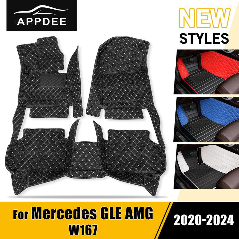 

Автомобильные коврики для Mercedes Benz GLE AMG W167 -2024 23 22 21 Автомобильный ковер Покрытие Детали интерьера Аксессуары Left hand drive