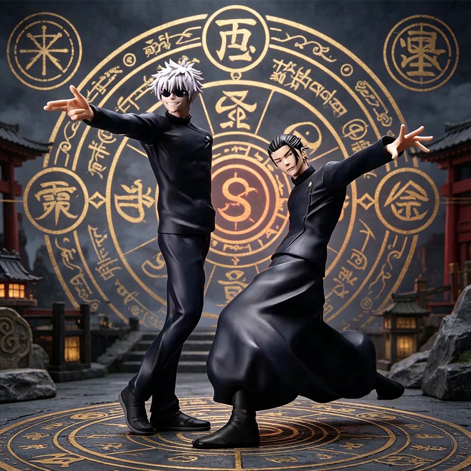 14,5 cm Jujutsu Kaisen Animefigur Nuddelstopper Satoru Gojo Actionfigur Geto Suguru Figur PVC Voksen Samling Modell Leker
