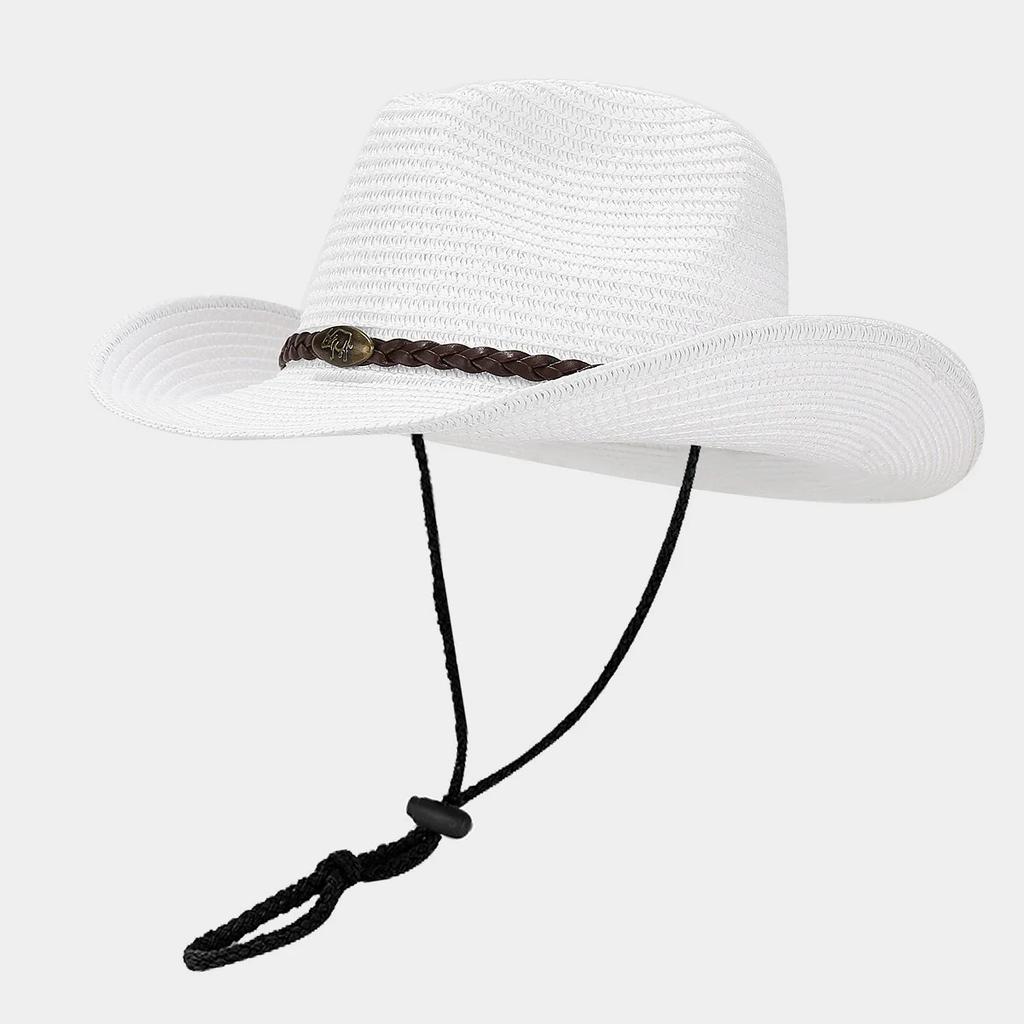Sommer Upf50+ Breiter Rand Sonnenhut Outdoor Westliche Cowboy Fischerkappe Verstellbar Atmungsaktiv Unisex Für Männer Frauen