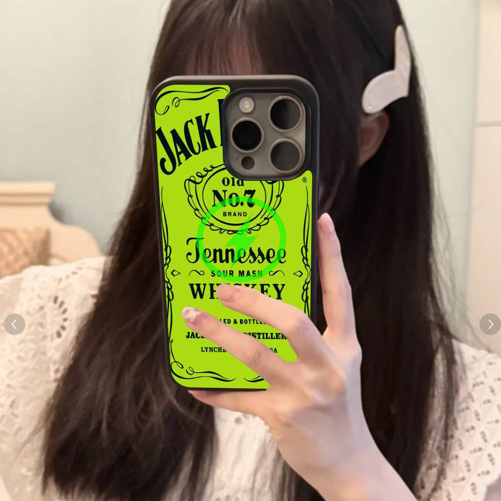 

Бренд J-Jack D-Daniel Роскошный Черный Для Magsafe Магнитный Чехол Для Телефона Для IPhone 16 15 17 Pro Max 11 12 13 14 Plus Чехол iPhone 16pro max