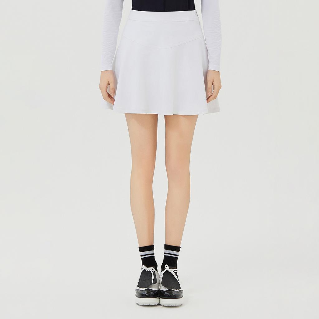 MARTINE GOLF E-Band Flared Culottes_White