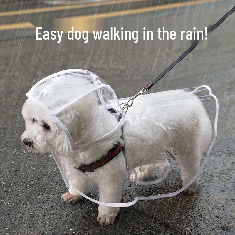 

Transparent Waterproof Dog Raincoat Set