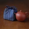 Thickned Teacup Storage Bag Blue Protective Bag Chinese Style Organizier Bag  Tea Supplies