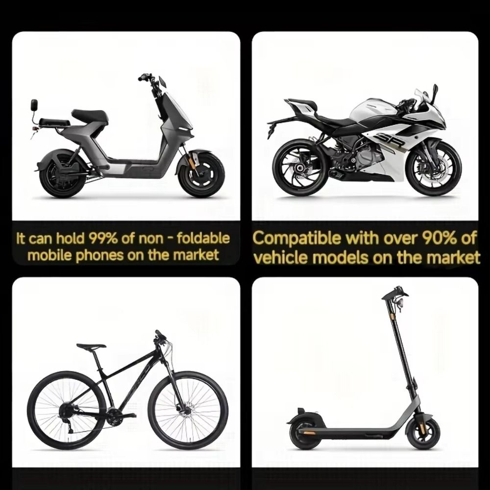 Locking Mechanism Mobile Phone Holder Multiple Shock-Proof Scooter Phone Holder Scooters
