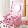 Classic Rotating Dancer Ballerina Piano Music Box Organizer κοσμημάτων Ballerina Wind-Up Music Box Organizer αποθήκευσης με καθρέφτη
