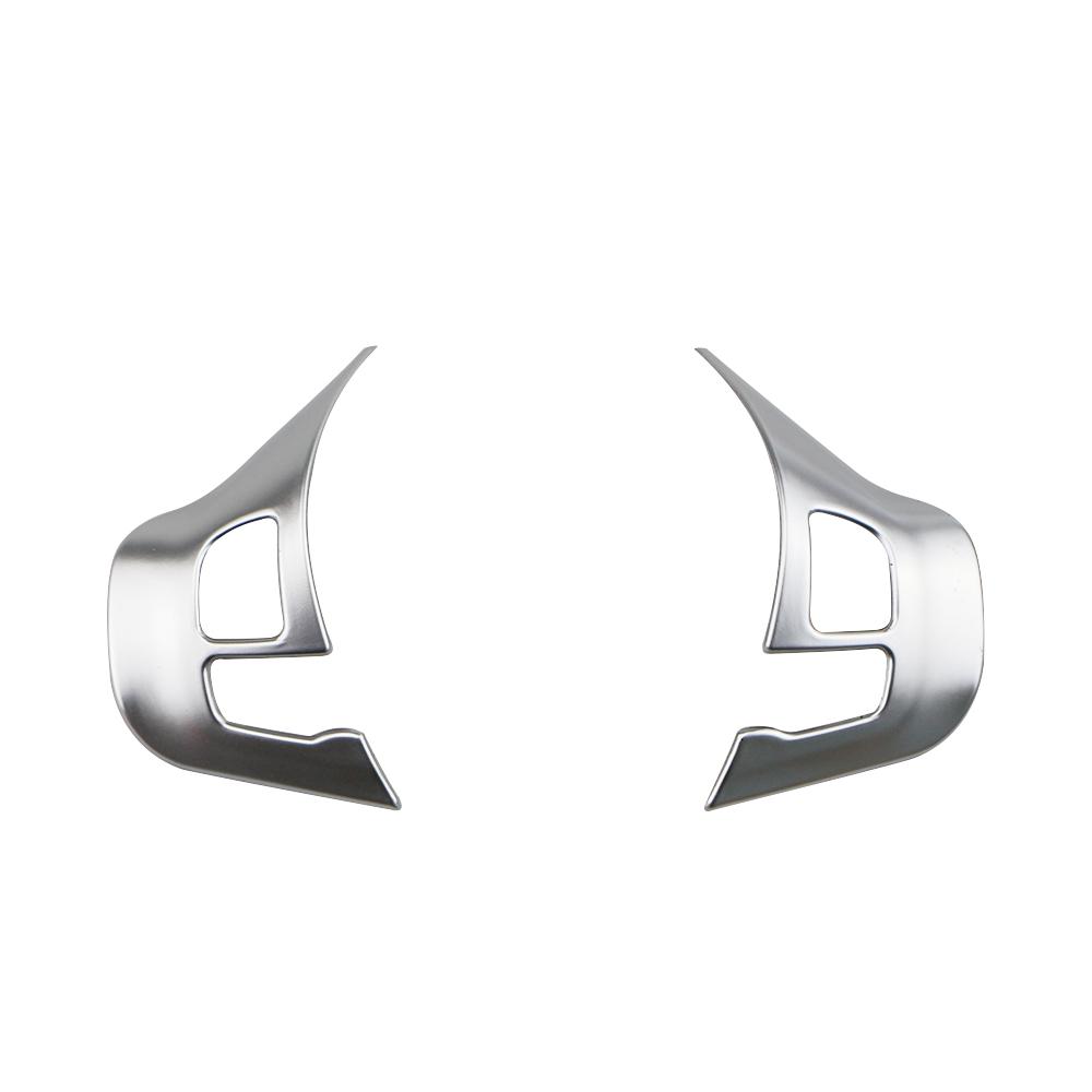 

Для Peugeot 208 2008 2014 2015 2016 2017 2018 Панель Рулевого Колеса Наклейка Декоративная Накладка Отделка Аксессуары для Интерьера 2Pcs matte silver