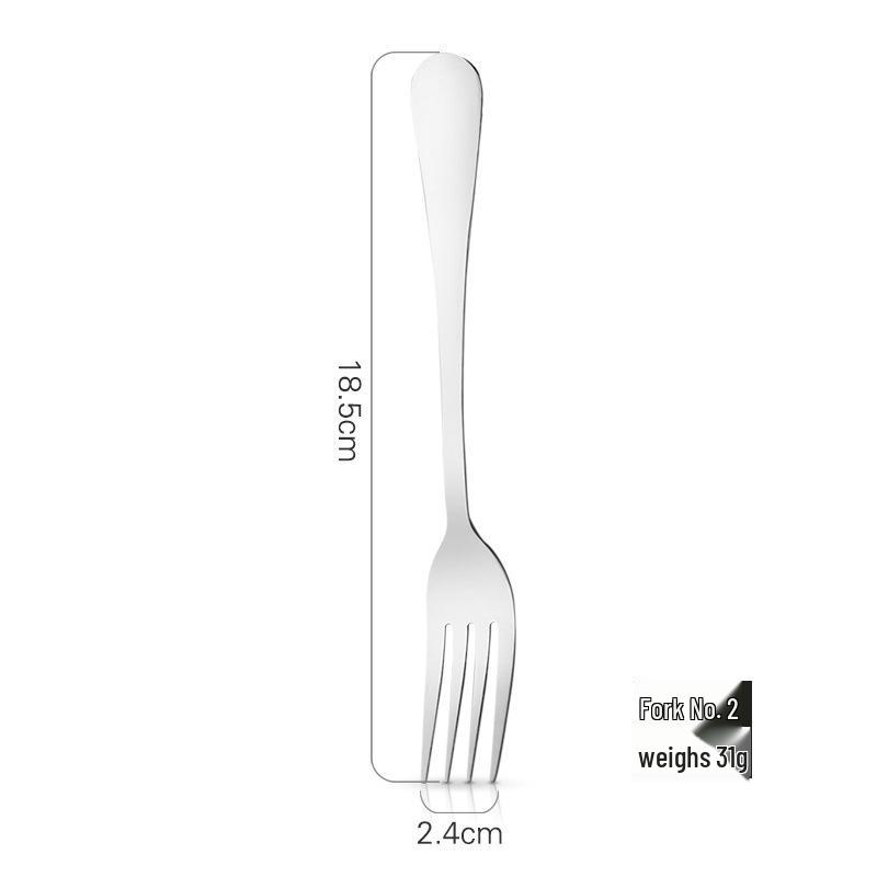 Stainless Steel Cutlery Set: Two-Piece Steak Knife & Fork, Three-Piece Knife, Fork & Spoon