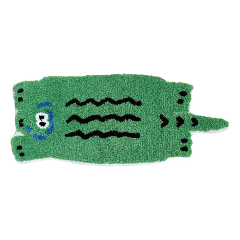 

Мягкий ковер из искусственного кашемира, коврик для двери в форме животного, напольный коврик для четырех сезонов, украшение комнаты 40×60cm-Crocodile