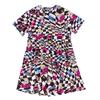 Alice In Wonderland Womens/Ladies Checked All-Over Print Smock Dress