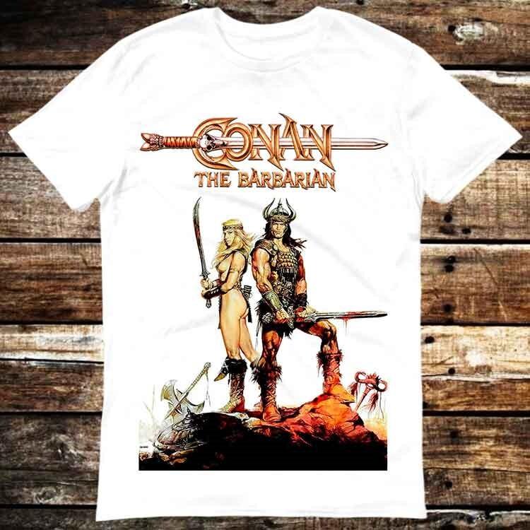 Conan The Barbarian Film Arnold GYM Movie Cult T Shirt 6308 Unisex T-Shirt S