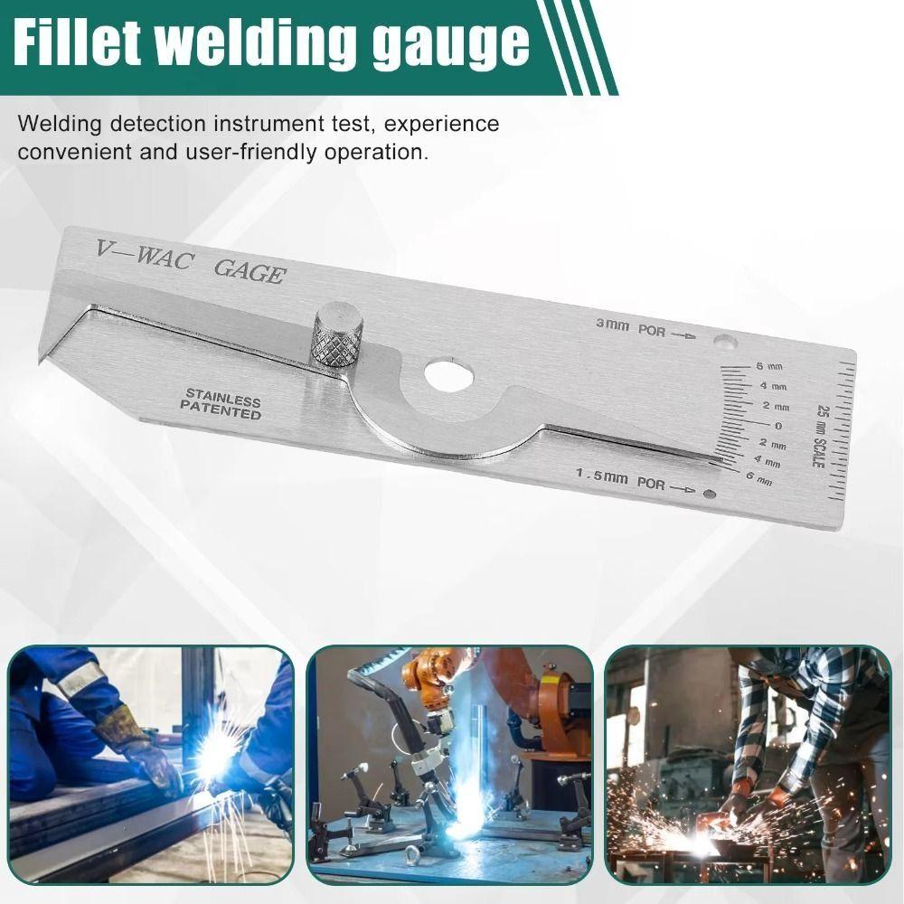Imperial System Depth Ruler Metric Reading Fillet Weld Gauge Inspection Gauge  Welding Penetration