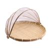 Bamboo Anti-insect Dustproof Basket Reusable Fruit Vegetable Tray Food Storage Basket  Kitchen Tool