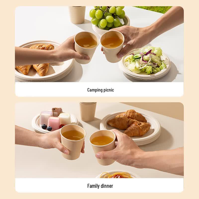Hengxin Ruichu 230ml Disposable Bamboo Fiber Paper Cups