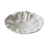 BRCeramic Fruit Plate Porcelain Plate Folded Pattern Dining Plates Dishes Kitchen Plates Dishes White Porcelain Tray TablewareEY