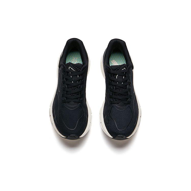 Anta Breathable Abrasion Resistant Slip Resistant Low top Running Shoes Women's Black Silver 122135555-2