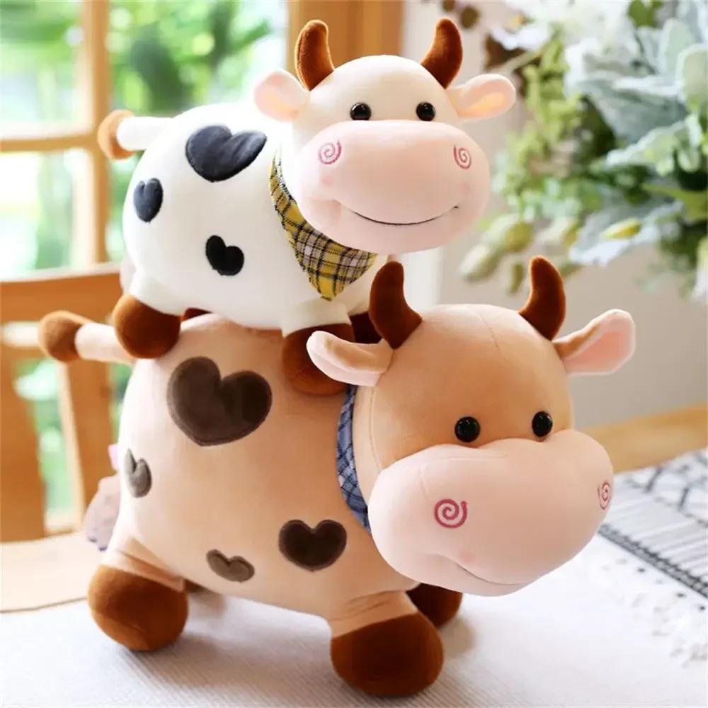Love Little Cow Doll Cute Plush Toy Doll Cloth Doll Male and Female Couple Gift, Great Holiday Gift for Children and Students Ho