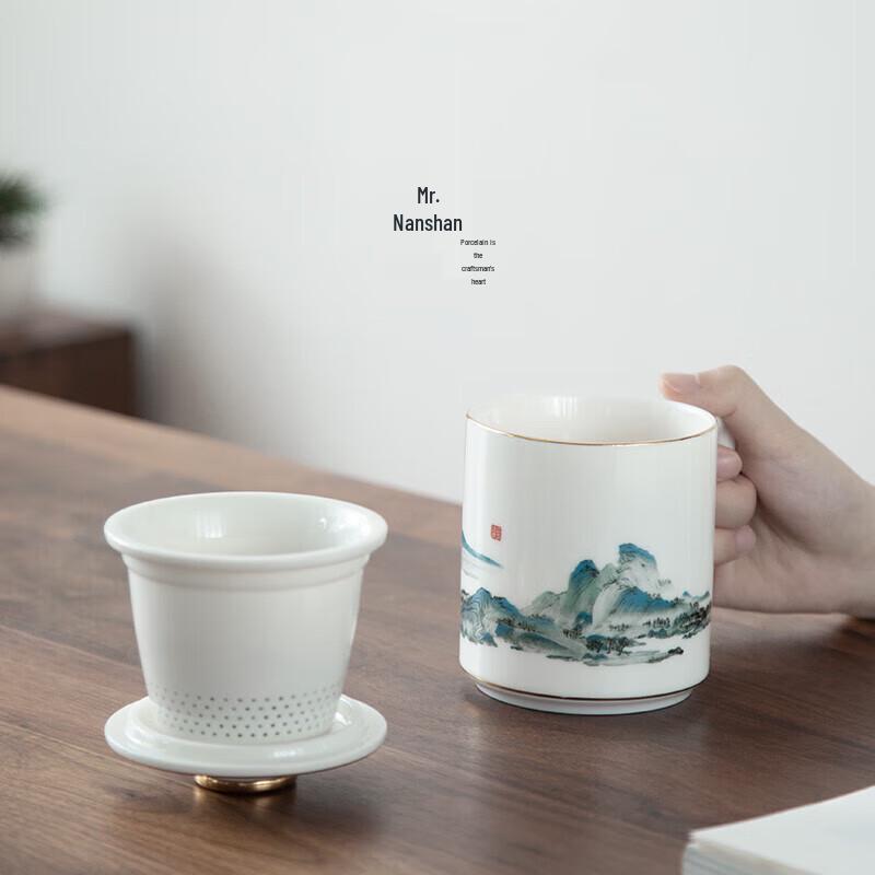 Nanshan Xiansheng 'Qianli Jiangshan' Ceramic Tea & Thermos Set